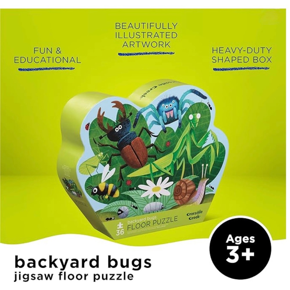 🔥Crocodile Creek Backyard Bugs Floor Puzzle